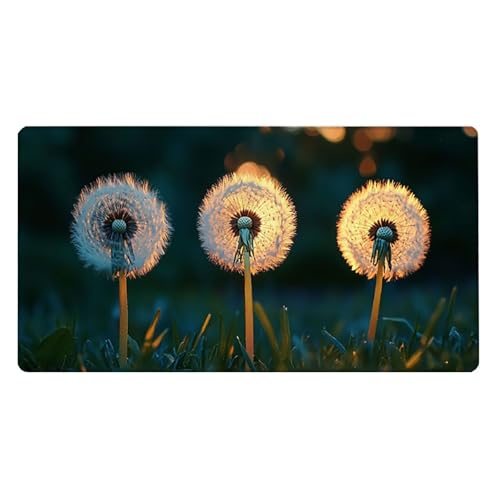Gaming Mauspad, 100x200cmx3mm GroßEs Mousepad,wasserdichte Gewebe, Rutschfester Gummiunterseite, BüRobedarf, Verbesserte PräZision Und Geschwindigkeit, Pflanzen Puppet JX2B-827 Bild 2
