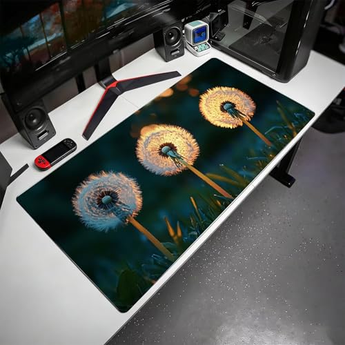 Gaming Mauspad, 100x200cmx3mm GroßEs Mousepad,wasserdichte Gewebe, Rutschfester Gummiunterseite, BüRobedarf, Verbesserte PräZision Und Geschwindigkeit, Pflanzen Puppet JX2B-827 Bild 3