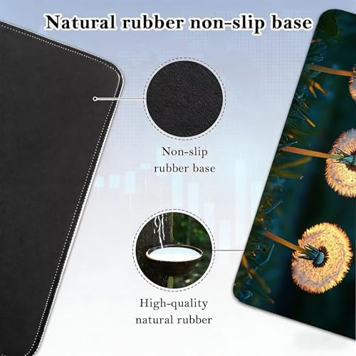 Gaming Mauspad, 100x200cmx3mm GroßEs Mousepad,wasserdichte Gewebe, Rutschfester Gummiunterseite, BüRobedarf, Verbesserte PräZision Und Geschwindigkeit, Pflanzen Puppet JX2B-827 Bild 5