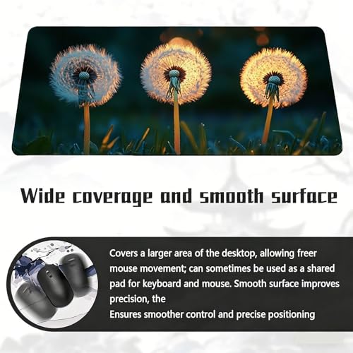 Gaming Mauspad, 100x200cmx3mm GroßEs Mousepad,wasserdichte Gewebe, Rutschfester Gummiunterseite, BüRobedarf, Verbesserte PräZision Und Geschwindigkeit, Pflanzen Puppet JX2B-827 Bild 6