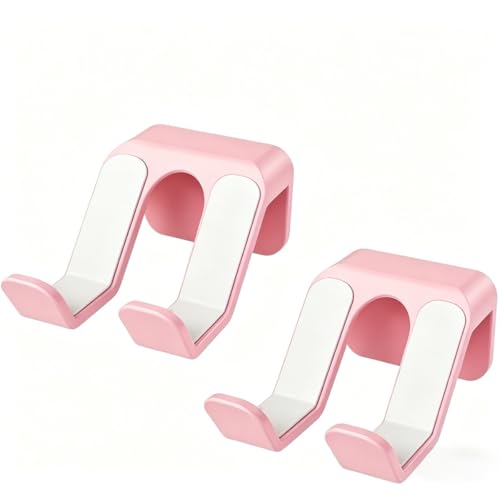 2 x rosa Controller-Wandhaken, Universal-Gamepad-Halter mit 3M-Kleber, Headset-Aufhänger für Gaming-Zubehör Bild 1
