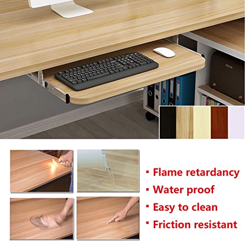 Tastatur-Halterung für 54 - 70 cm, einfach zu installieren, ausziehbare Ablage für Tastatur und Maus, ausziehbar, perfekt für Heimbüro und Gaming Bild 5