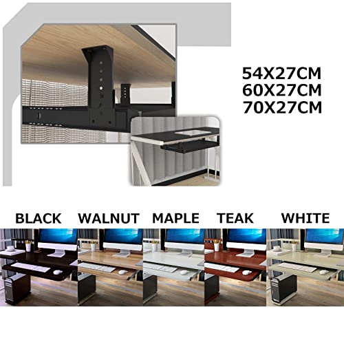 Schreibtischverlängerung aus Holz mit verstellbarer Tastaturablage, unter dem Schreibtischschieber für verbesserte Maus-Sto und Unterstützung, perfekt für Home Office und Gaming Bild 3