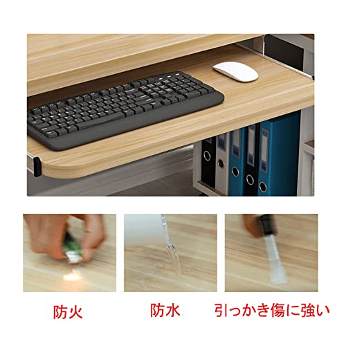 Schreibtischverlängerung aus Holz mit verstellbarer Tastaturablage, unter dem Schreibtischschieber für verbesserte Maus-Sto und Unterstützung, perfekt für Home Office und Gaming Bild 4