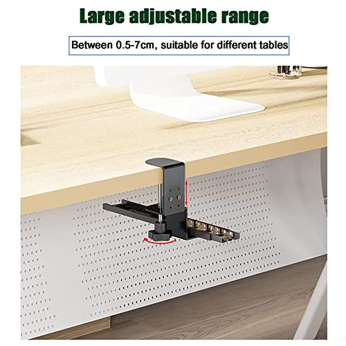 Verstellbares Tastatur- und Maus-Tablett zum Schieben unter dem Schreibtischregal, platzsparendes Exble-Design (76,2 x 25,4 cm), für Heimbüro oder Gaming-Setup Bild 7