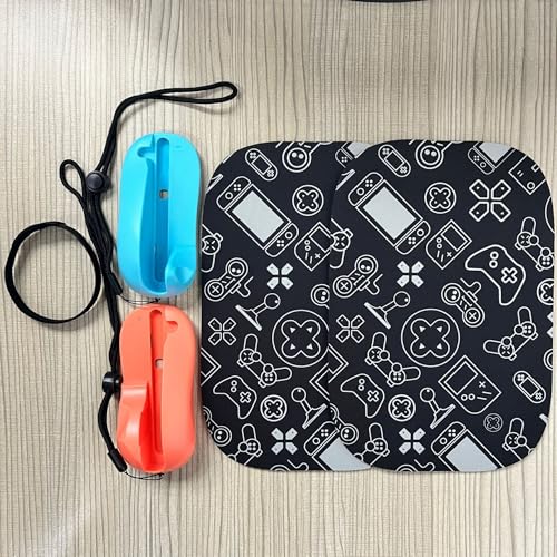 Für Nintendo Switch2 Maus-Set mit linkem und rechtem Griff mit magnetischer Basis, tragbares Design bietet Stabilität und einfachen Transport für Gaming (Blau-Orange) Bild 2
