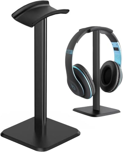 Generisch Universal Kopfhörerhalterung Abnehmbar, rutschfest Gaming Headset Halter mit TPU Silikon Polsterung, Beschädigungsfrei Kopfhörer Aufhängung für Schreibtisch, Vitrine & Regal PC Büro Bild 1