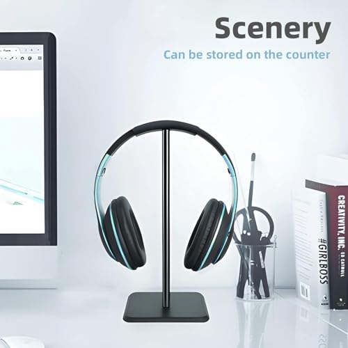 Generisch Universal Kopfhörerhalterung Abnehmbar, rutschfest Gaming Headset Halter mit TPU Silikon Polsterung, Beschädigungsfrei Kopfhörer Aufhängung für Schreibtisch, Vitrine & Regal PC Büro Bild 2
