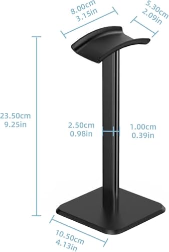 Generisch Universal Kopfhörerhalterung Abnehmbar, rutschfest Gaming Headset Halter mit TPU Silikon Polsterung, Beschädigungsfrei Kopfhörer Aufhängung für Schreibtisch, Vitrine & Regal PC Büro Bild 5