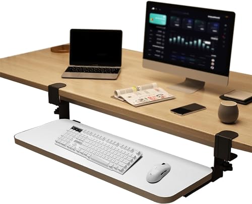 Tastaturablage für Tastatur und Maus, platzsparendes Design, reduziert Ermüdung, perfekt für Zuhause, Büro und Gaming Bild 1