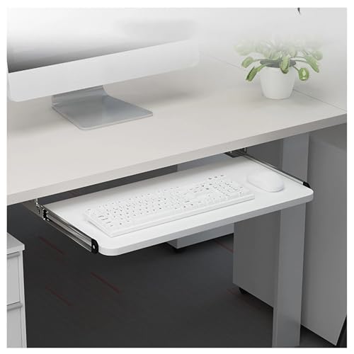 Tastaturablage für Unterschreibtisch, 520 x 250 mm, ausziehbar, für Heimbüro und Gaming, platzsparende Maus-Plattform, einfache Installation Bild 1