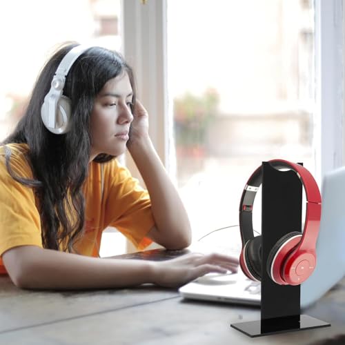 Acryl-Kopfhörerständer, Gaming-Headset-Ständer für Schreibtisch, Kopfhörer, Display-Halter für Gaming, Setup-Zubehör, leicht, praktisch und elegant Bild 4