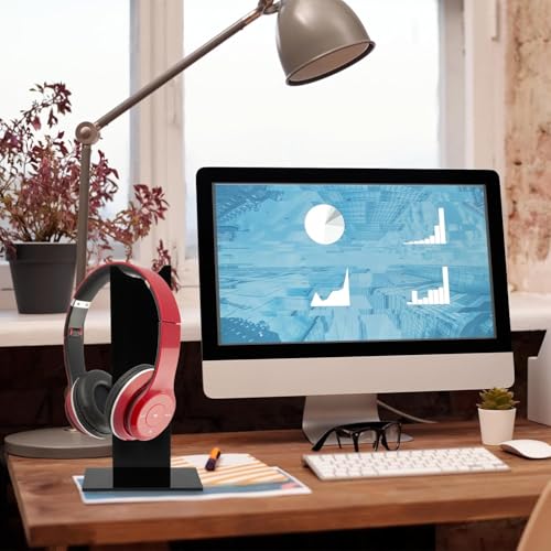 Acryl-Kopfhörerständer, Gaming-Headset-Ständer für Schreibtisch, Kopfhörer, Display-Halter für Gaming, Setup-Zubehör, leicht, praktisch und elegant Bild 7