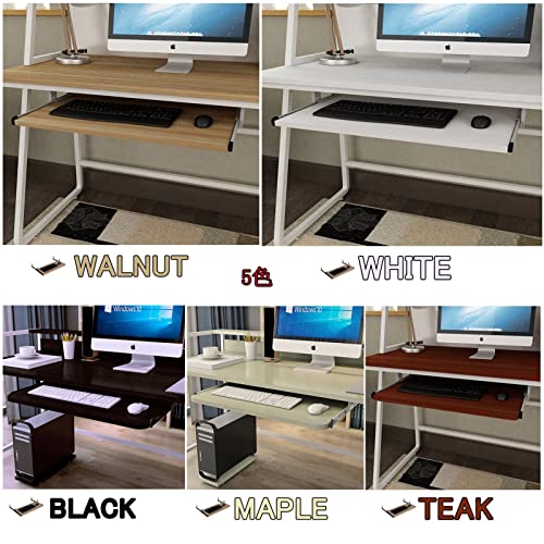 Verstellbare Tastaturablage, 54/60/70 cm x 27 cm, Schieberegler für Maus & Tastatur, passend für alle Tastaturen, Ahornholz, perfekt für Home Office & Gaming Setup Bild 6