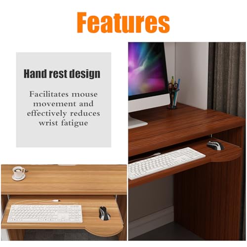 Ausziehbare Tastaturablage unter dem Schreibtisch, verstellbare Tastatur und Maus, einfache Installation, platzsparende Tastatur, perfekt für Heimbüro und Gaming-Setup Bild 5