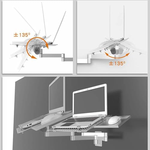 Verstellbare Laptop-Tastaturablage mit Maus-Plattform, faltbarer Ständer für Tisch-Ping und einfache Cuter-Verwendung, ideal für Home Office und Gaming Bild 6