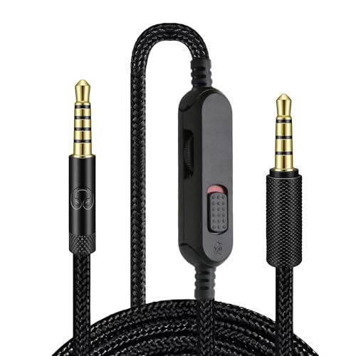 Headset Kabel Ersatz für Logitech G433 233 Gpro pro x, 3,5 mm Kopfhörer Audiokabel Gaming Headset Lautstärke Mikrofonsteuerung Kabel 2m, Klinke Audio Ersatzkabel Geflochten Bild 7