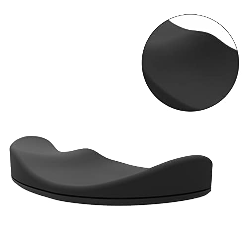 Maus-Handgelenkauflage, Schwarz, Ergonomische Unterstützung, rutschfest, Silikon, Elastisch, Gaming-Handgelenkauflage für das Büro Bild 2