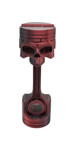 Generisch Kopfhörerhalter Totenkopf-Kolben-Design, Gaming Headset Ständer, Rot, Schädel-Stil Bild 2
