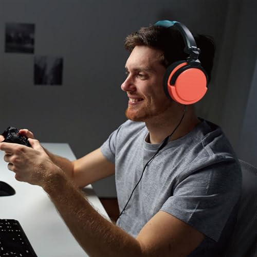 Verstellbare Kopfhörer mit klaren Mikrofonen für Spielkonsolen, Geräte, Over-Ear-Headsets, Kopfhörer, Drahtkopfhörer mit Mikrofon Bild 2