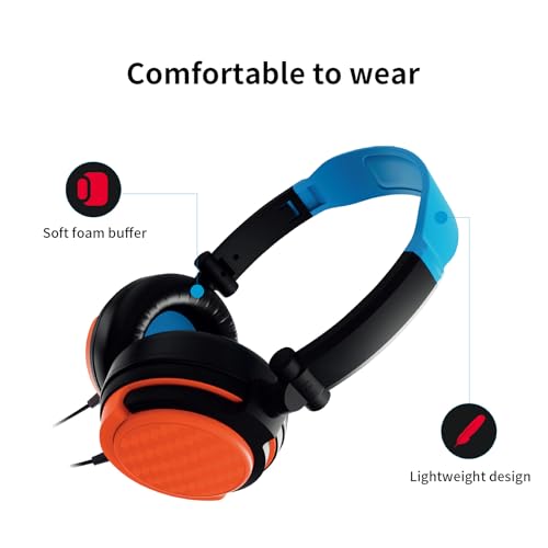 Verstellbare Kopfhörer mit klaren Mikrofonen für Spielkonsolen, Geräte, Over-Ear-Headsets, Kopfhörer, Drahtkopfhörer mit Mikrofon Bild 6