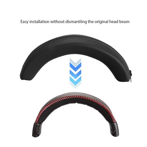 Schnell zu installierende Kopfbügelhülle, rutschfeste Silikonpolsterung, schweißbeständig, Komfort, Upgrades der Gaming Ausrüstung für Cloud II, Silikon Kopfbügelkissen für Gaming Headsets Bild 4