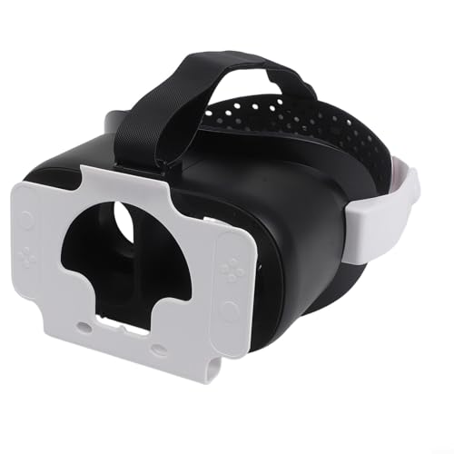 Vr Headset für Nintendo Switch mit verstellbaren HD-Objektiven und Kopfband, ABS-Konstruktion, rotes und weißes Design, kompakte tragbare Größe für immersives Gaming für Sessions (schwarz Bild 3