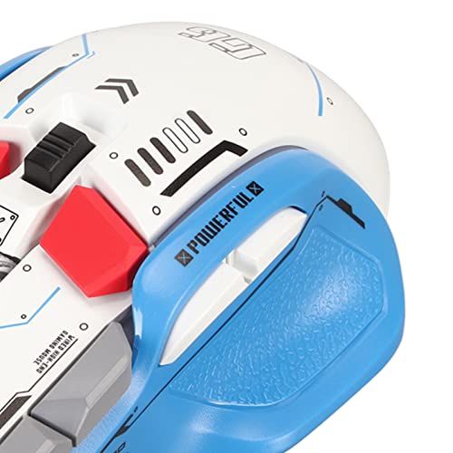Kabelgebundene Gaming-Maus, 10-Tasten-Makro-programmierbare RGB-Gaming-Maus mit 13 Beleuchtungsmodi, 6 DPI-Einstellungen bis zu 12.800, mechanischer Mikroschalter für PC-Gamer und (Weiß) Bild 5