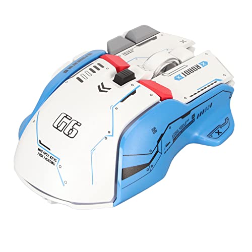 Kabelgebundene Gaming-Maus, 10-Tasten-Makro-programmierbare RGB-Gaming-Maus mit 13 Beleuchtungsmodi, 6 DPI-Einstellungen bis zu 12.800, mechanischer Mikroschalter für PC-Gamer und (Weiß) Bild 7