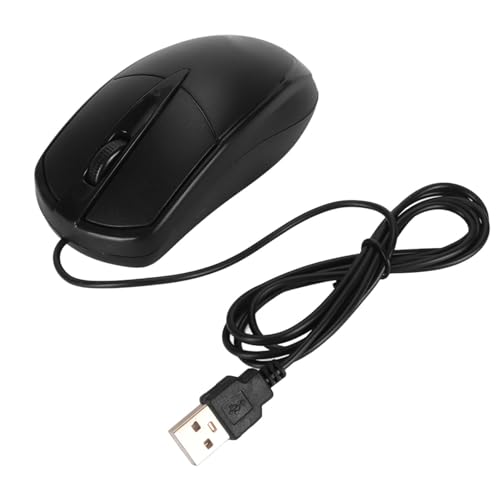 Cryfokt USB 1000 DPI Präzise und Empfindliche Kabelgebundene Maus für Zuhause, Schule, Büro, 3 Tasten, Robuste ABS-Plug-and-Play-Gaming-Maus Bild 1