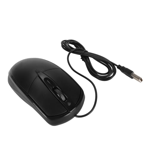 Cryfokt USB 1000 DPI Präzise und Empfindliche Kabelgebundene Maus für Zuhause, Schule, Büro, 3 Tasten, Robuste ABS-Plug-and-Play-Gaming-Maus Bild 2