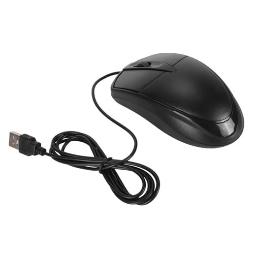 Cryfokt USB 1000 DPI Präzise und Empfindliche Kabelgebundene Maus für Zuhause, Schule, Büro, 3 Tasten, Robuste ABS-Plug-and-Play-Gaming-Maus Bild 3