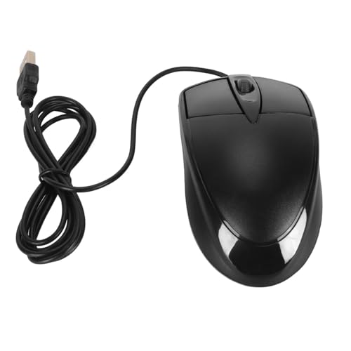 Cryfokt USB 1000 DPI Präzise und Empfindliche Kabelgebundene Maus für Zuhause, Schule, Büro, 3 Tasten, Robuste ABS-Plug-and-Play-Gaming-Maus Bild 5