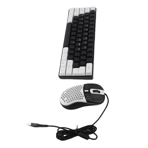 Goshyda RGB-Gaming-Tastatur mit Hintergrundbeleuchtung und Maus-Set, Tastatur mit Mechanischem Gefühl für Tablet-Laptops, Ergonomische, Kabelgebundene, Beleuchtete Multimedia- für Büroangestellte, Bild 6
