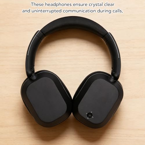 Bewinner Kabellose Bluetooth 5.3-Kopfhörer, Dual-Lautsprecher-Gaming-Headset mit 40-mm-Treibern, 40 Stunden Spielzeit, 100 Stunden Standby, Typ-C-Aufladung, Schwarz (Black) Bild 2