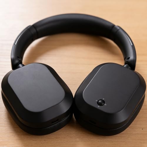 Bewinner Kabellose Bluetooth 5.3-Kopfhörer, Dual-Lautsprecher-Gaming-Headset mit 40-mm-Treibern, 40 Stunden Spielzeit, 100 Stunden Standby, Typ-C-Aufladung, Schwarz (Black) Bild 4