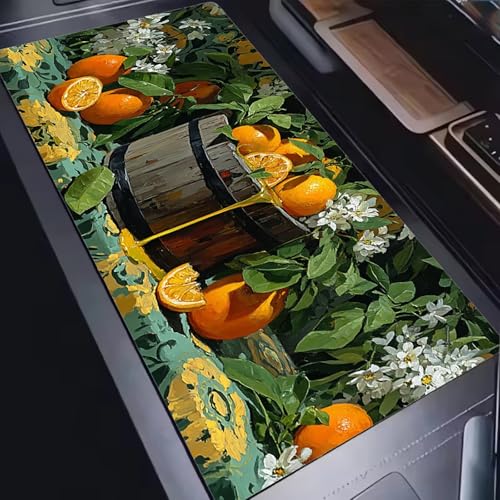 Mauspad, Mousepad XXL 1200 x 600 mm Großes Schreibtischunterlage Obst, Vernähter Rand, rutschfest Ieise Mauspad Gaming, für Gaming Büro Office Geschenke für Männer, Mouse Pad -alle Maus Arten C0P-451 Bild 2