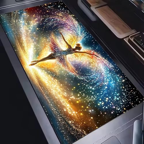 Mauspad, Mousepad XXL 1500 x 800 mm Großes Schreibtischunterlage Ballett Mädchen, Vernähter Rand, rutschfest Ieise Mauspad Gaming, für Gaming Büro Office Home, Mouse Pad -alle Maus Arten C0P-557 Bild 2