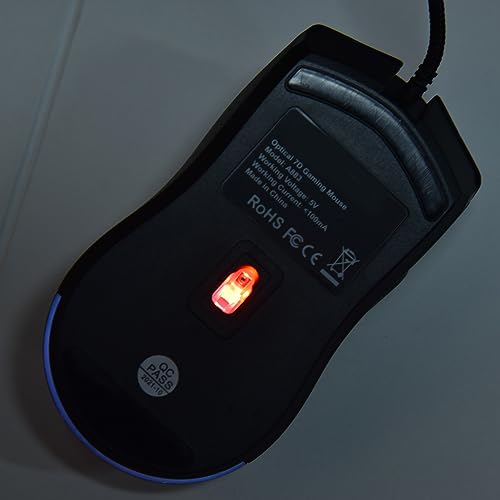 Ergonomische RGB-Maus mit Kabel, 6 DPI-Stufen, Hintergrundbeleuchtung, Gaming-Maus für Desktop-Computer und Laptops Bild 3