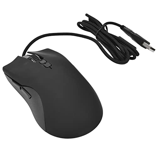 RGB-Gaming-Maus mit Kabel, 6400 DPI, Hohe Genauigkeit, Schwarze Gaming-Maus für Desktop-Computer und Laptops Bild 5