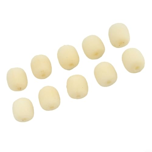 10 x Mikrofon-Schaumstoff-Windschutzscheibenabdeckung für Headset-Mikrofon, weich, hohe Elastizität, Beige, für Gaming-Übertragungen Bild 6