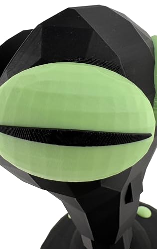 Generisch Alien Headset Halter – Glow in the Dark – Low Poly Design - Gaming Kopfhörerhalter – Sci-Fi Deko – Headphone Stand für Gaming Setup Bild 7
