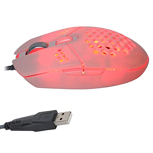 Bewinner Gaming-Maus mit Lüfter, 4-Fach DPI Einstellbar, RGB-hintergrundbeleuchtete Kabelgebundene Maus für PC-Laptop, Hohles Ergonomisches Design, Plug-and-Play Bild 6