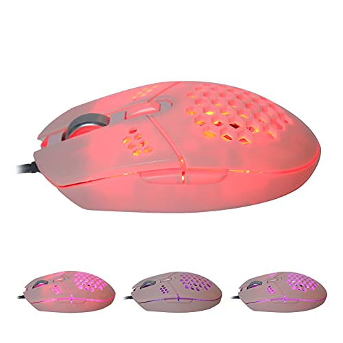 Bewinner Gaming-Maus mit Lüfter, 4-Fach DPI Einstellbar, RGB-hintergrundbeleuchtete Kabelgebundene Maus für PC-Laptop, Hohles Ergonomisches Design, Plug-and-Play Bild 7
