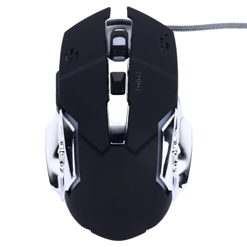 Bewinner Ergonomische Kabelgebundene Gaming-Maus mit Hoher Empfindlichkeit, Leise, Stabile USB-Computermaus mit Robuster ABS-Konstruktion für PC-Laptop-Gaming-Geräte Bild 1
