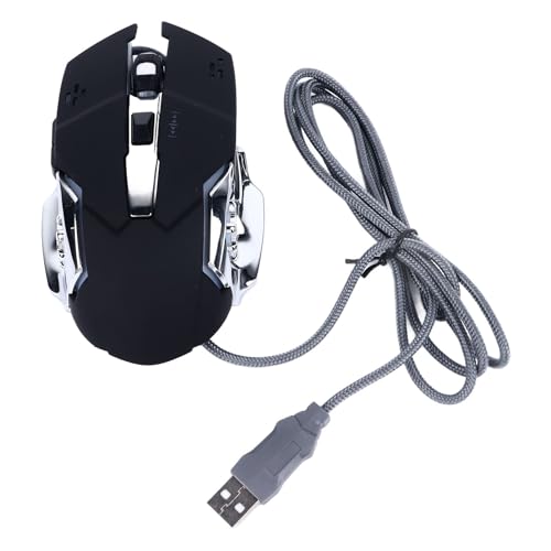 Bewinner Ergonomische Kabelgebundene Gaming-Maus mit Hoher Empfindlichkeit, Leise, Stabile USB-Computermaus mit Robuster ABS-Konstruktion für PC-Laptop-Gaming-Geräte Bild 6