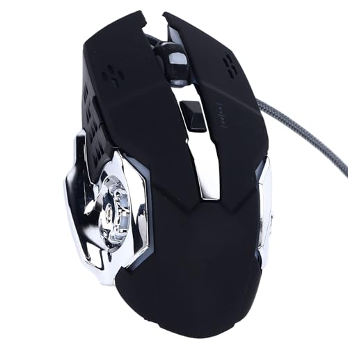 Bewinner Ergonomische Kabelgebundene Gaming-Maus mit Hoher Empfindlichkeit, Leise, Stabile USB-Computermaus mit Robuster ABS-Konstruktion für PC-Laptop-Gaming-Geräte Bild 7