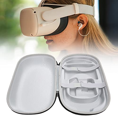 VR-Headset-Hülle, leichte, tragbare Hartschale für VR-Gaming-Headsets und Zubehör, stoßfeste Eva-Schutzhülle mit wasserdichtem Oxfordstoff für Virtual-Reality-Geräte Bild 7