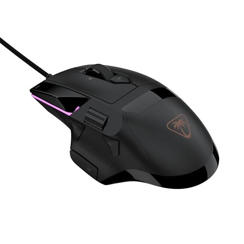 Turtle Beach Command Series MC3 Wired Gaming-Maus - optischer Owl-Eye-Sensor mit 30.000 DPI, 4D-Scrollrad, 1.000-Hz-Abtastrate, Titan Optical Switches, RGB-Beleuchtung Bild 1