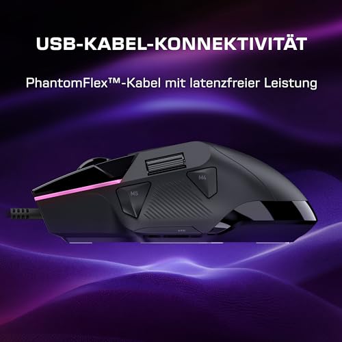 Turtle Beach Command Series MC3 Wired Gaming-Maus - optischer Owl-Eye-Sensor mit 30.000 DPI, 4D-Scrollrad, 1.000-Hz-Abtastrate, Titan Optical Switches, RGB-Beleuchtung Bild 3